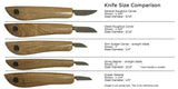 Butter Knife - Figured Handle Wood Carving Knife